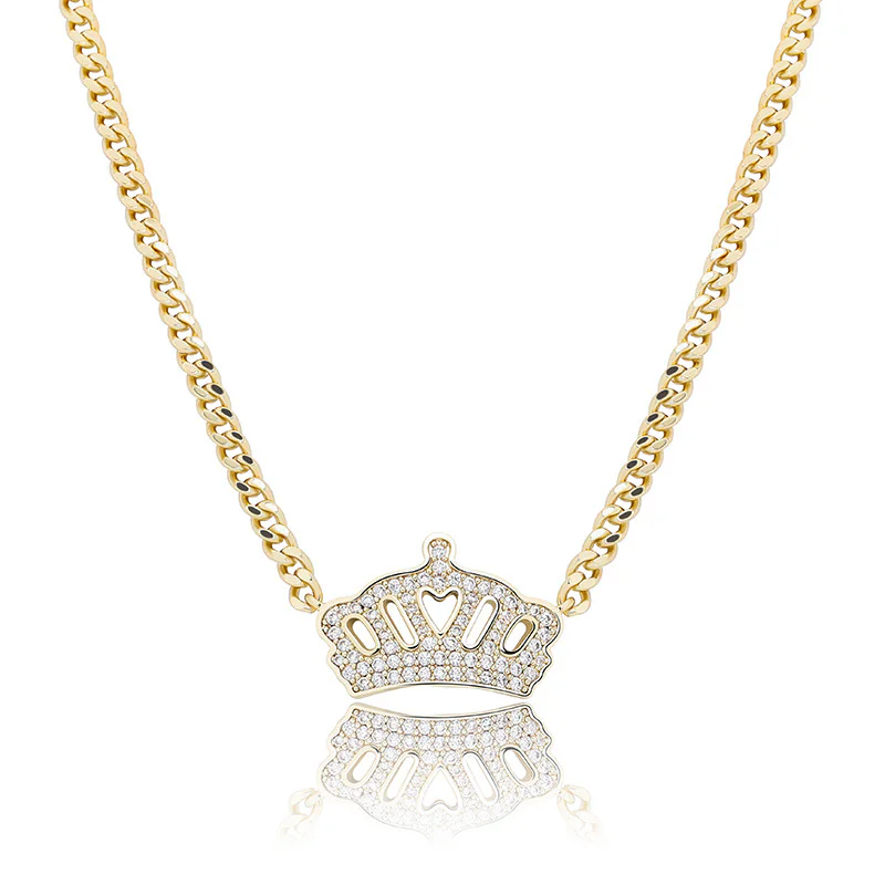 New Style Crown-Shaped Zircon Necklace Wholesale