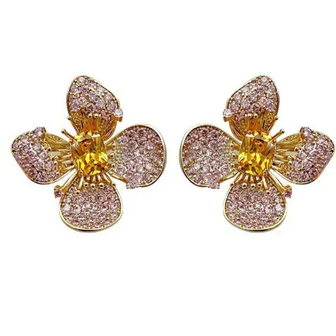 Exquisite women's petal earrings Wholesale