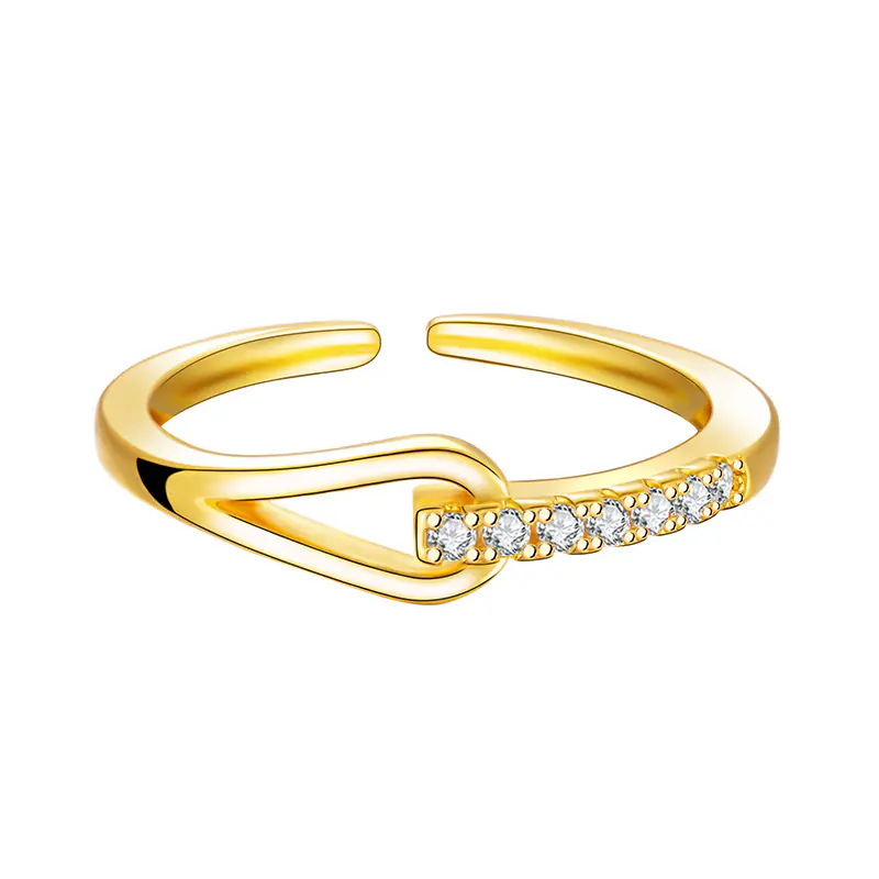 Women's zircon cross ring Wholesale