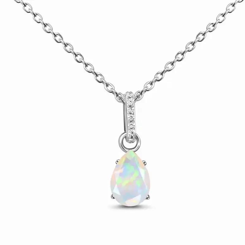 Fashion S925 Sterling Silver Opal Pendant Wholesale