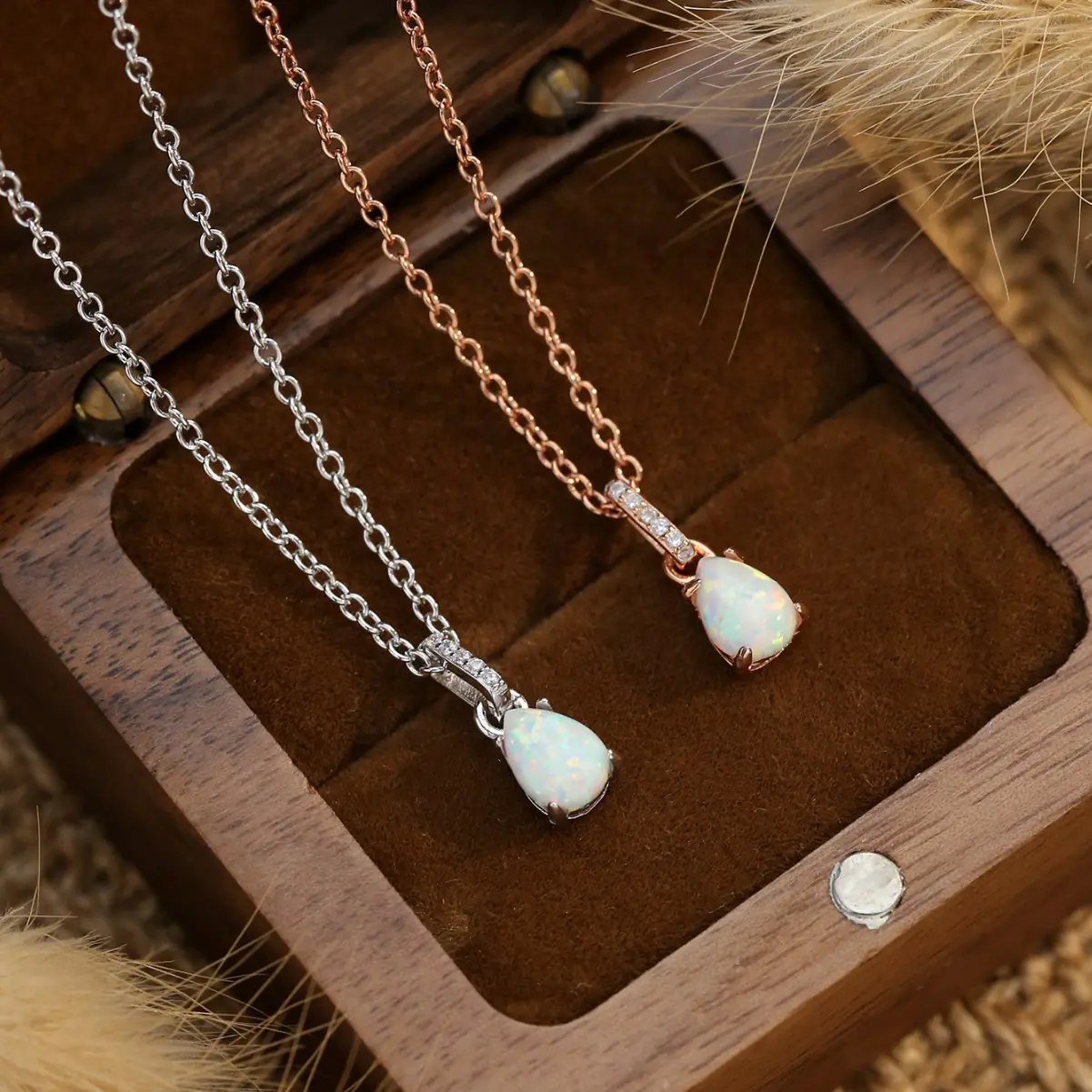 Fashion S925 Sterling Silver Opal Pendant Wholesale