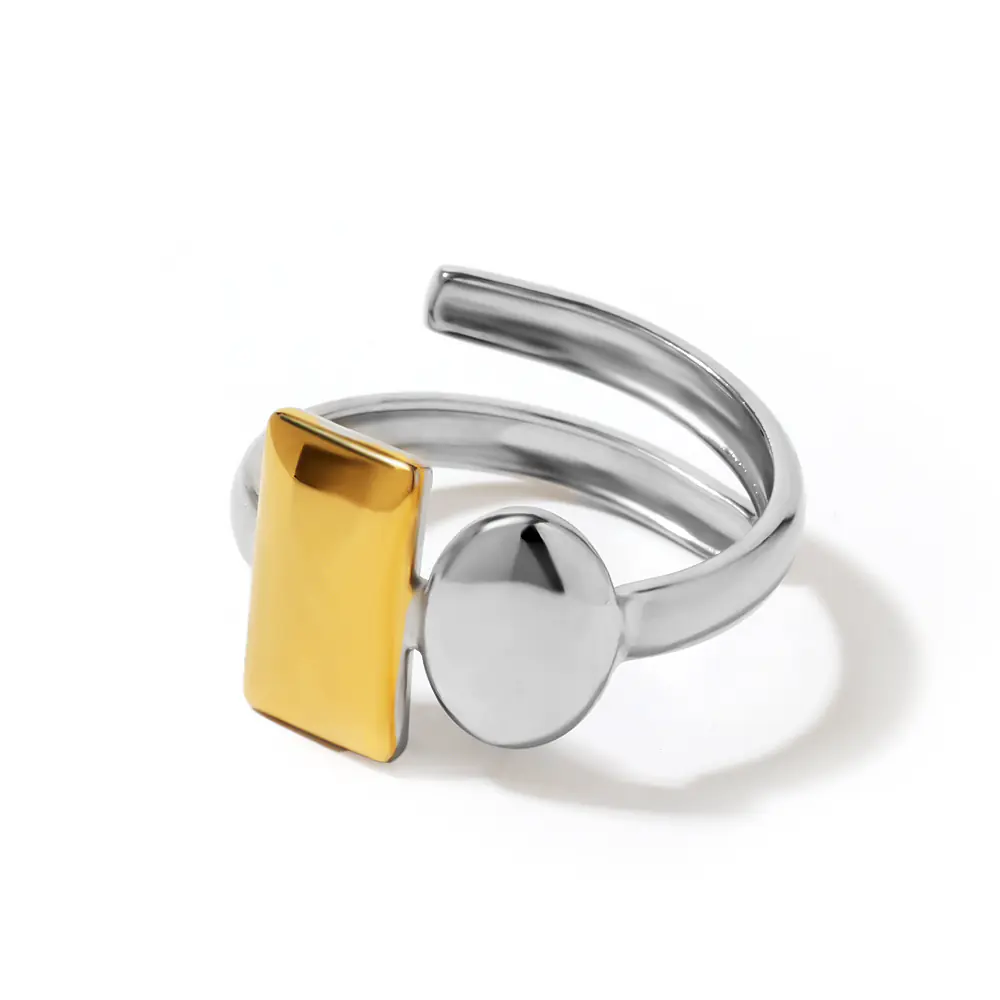 Stainless Steel Rectangular Oval Adjustable Ring OEM