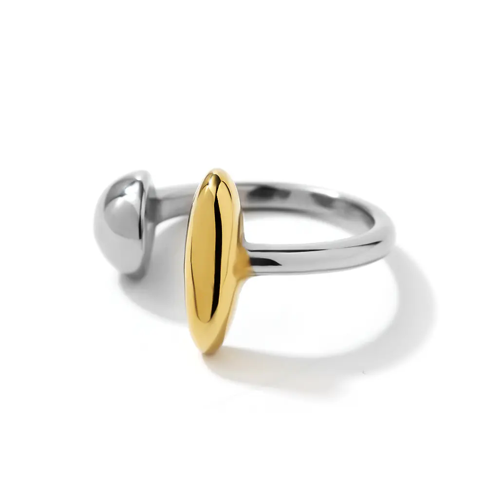 Semicircular Long Stick Stainless Steel Ring Customized