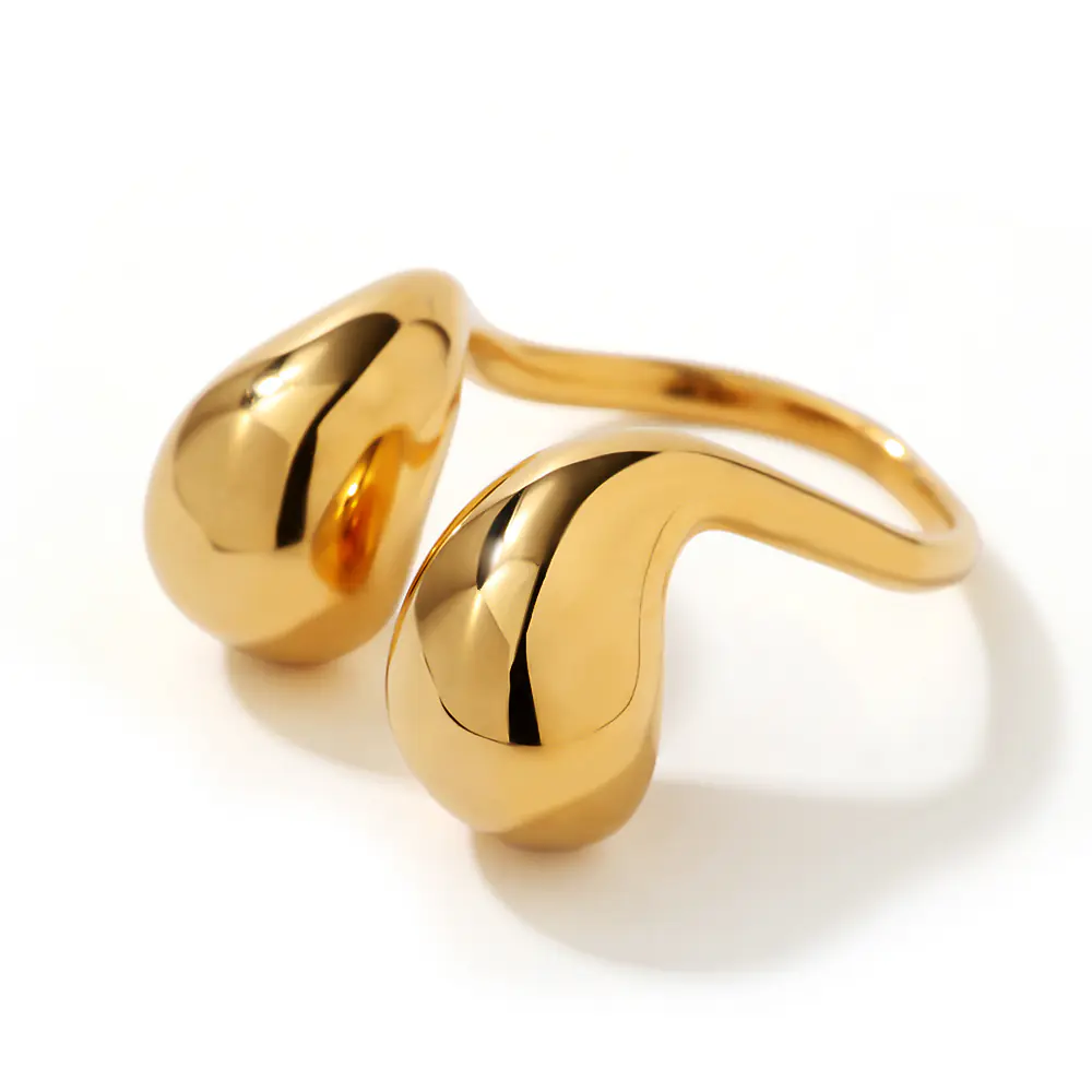 Stainless Steel Adjustable Geometric Wire Wrap Ring Wholesale